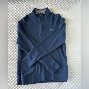 Vineyard Vines Quarter-Zip Navy Blue Size: S